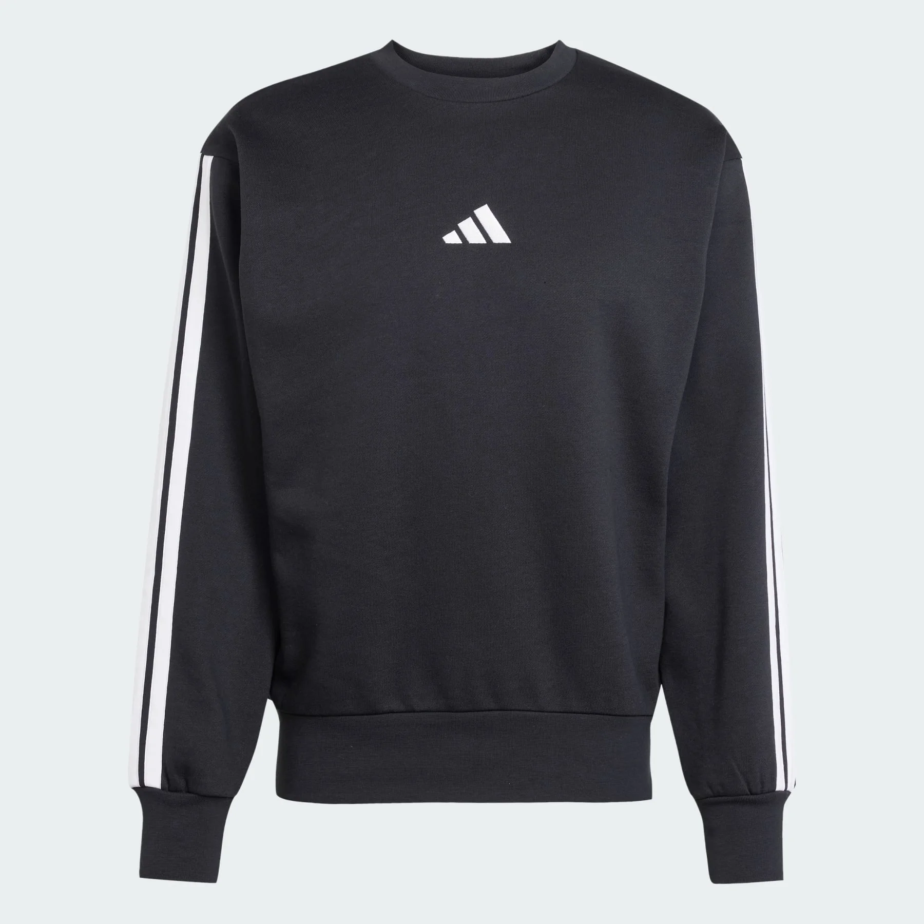 Essentials 3-Stripes Fleece Sweatshirt - 1