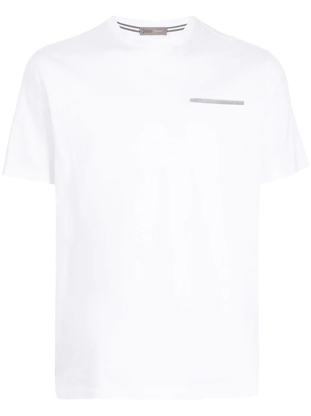 contrast-trim short-sleeve T-shirt - 1