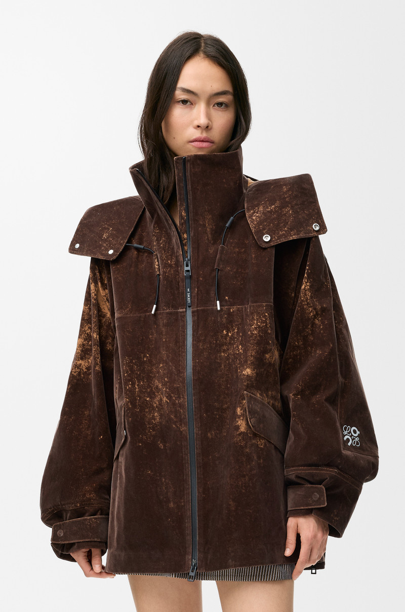 Jacket in flocked technical shell 5