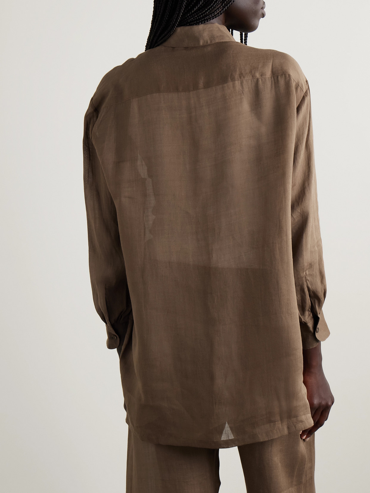 Niko Oversized Ramie Shirt - 3