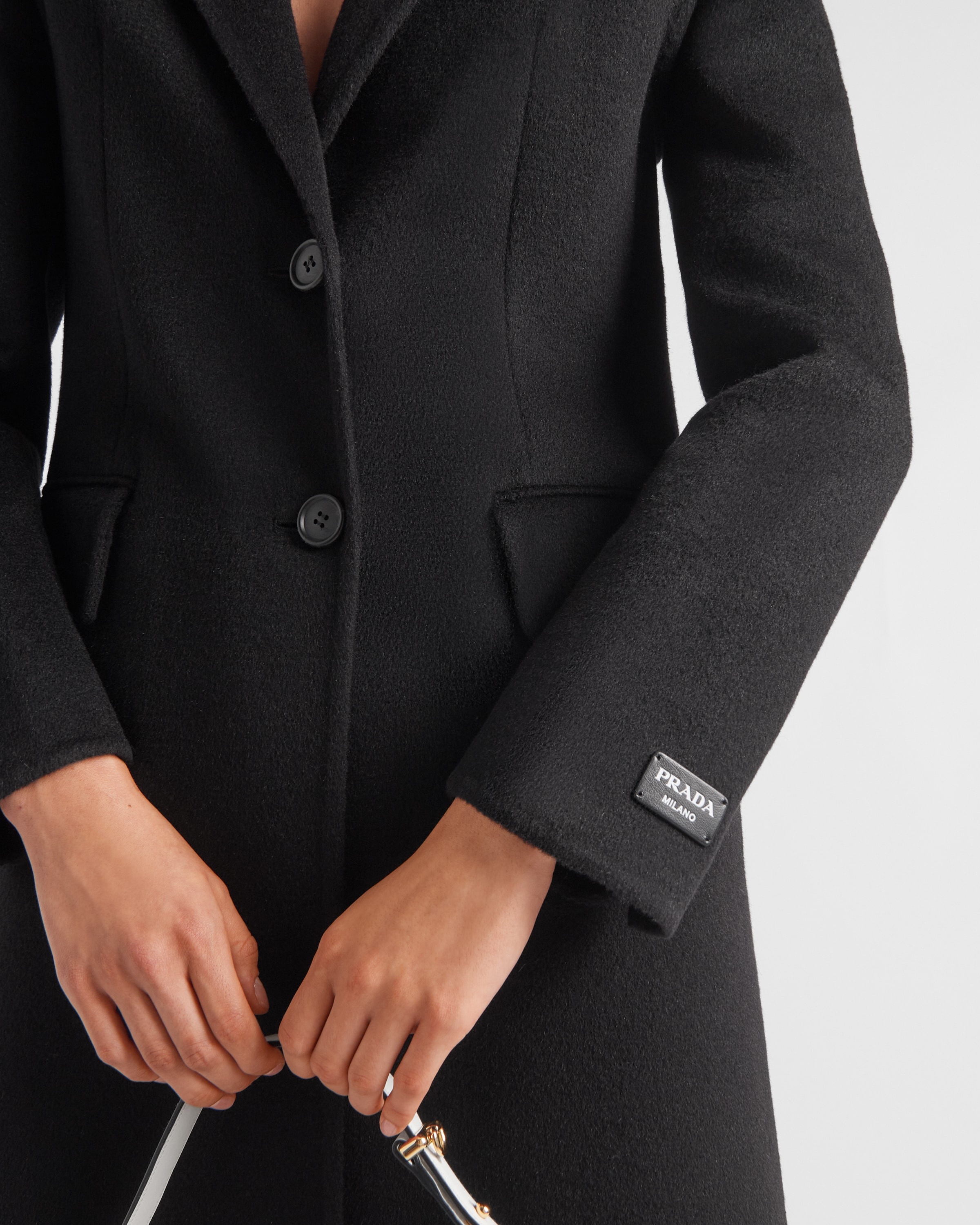 Single-breasted cashgora coat - 6