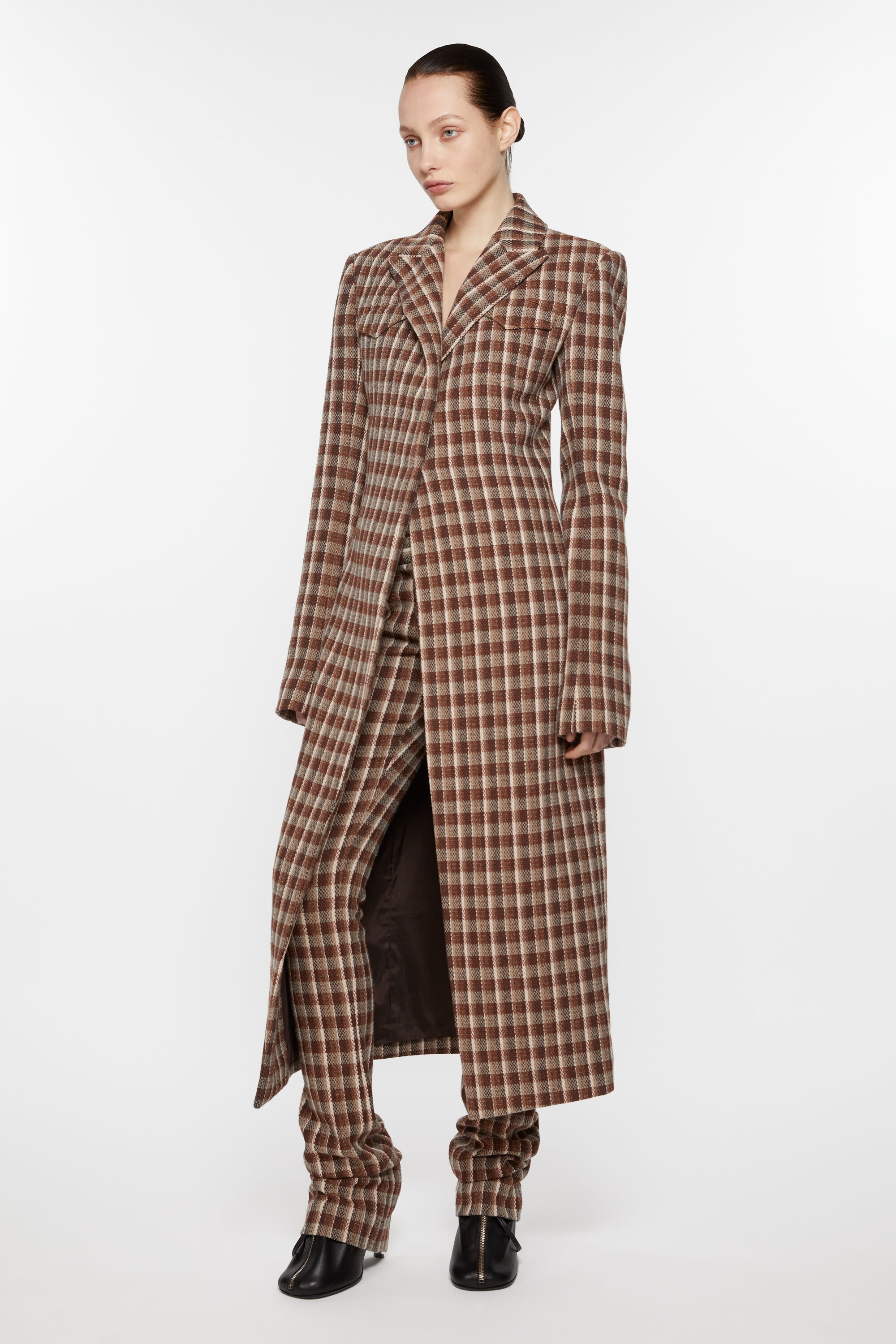Single-breasted coat - Beige/brown - 6