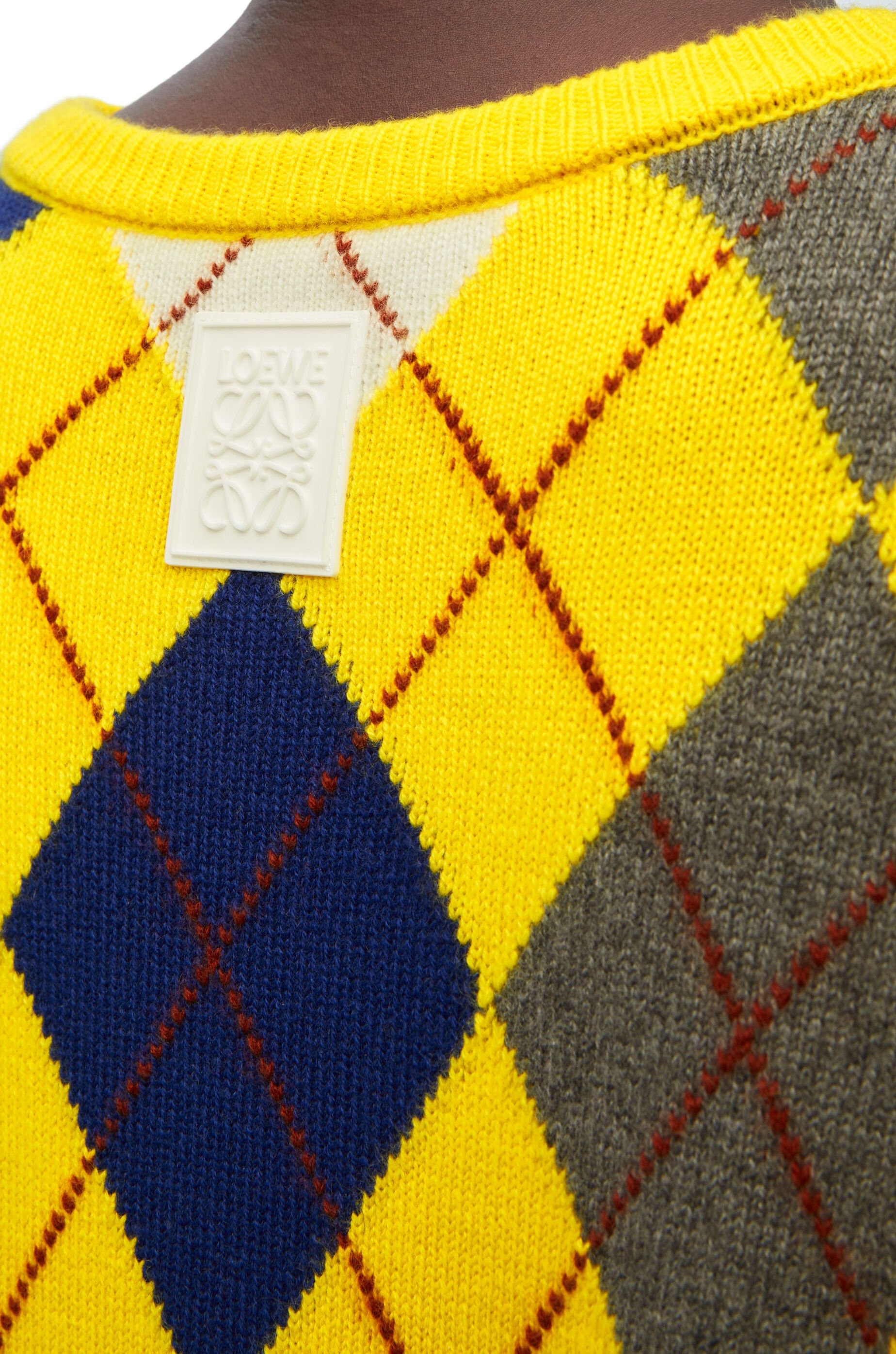Argyle dress in wool - 4