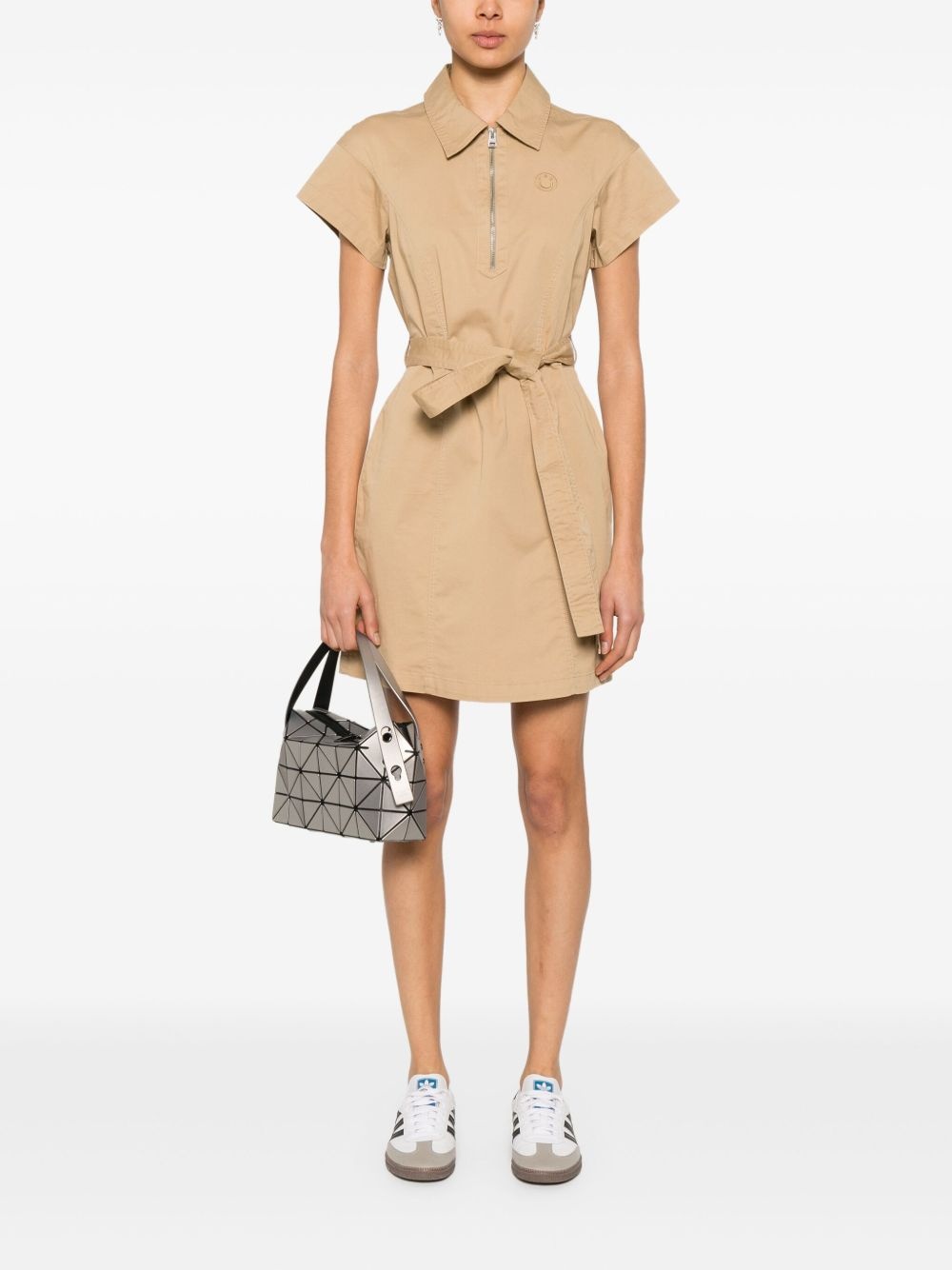 logo-embroidered mini dress - 2