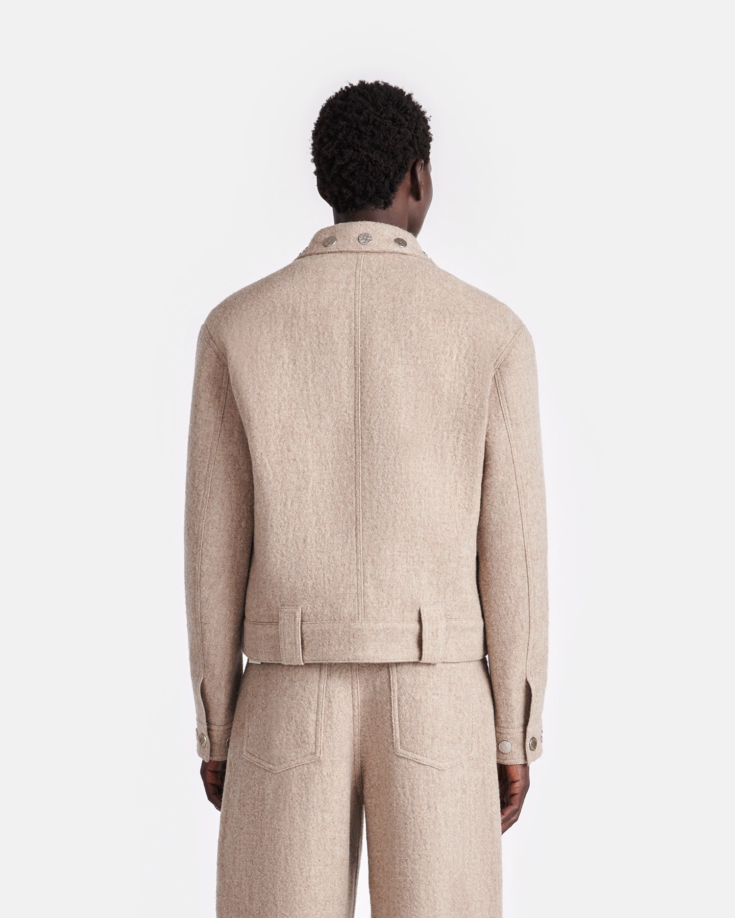 Studded Slub-Wool Jacket - 3