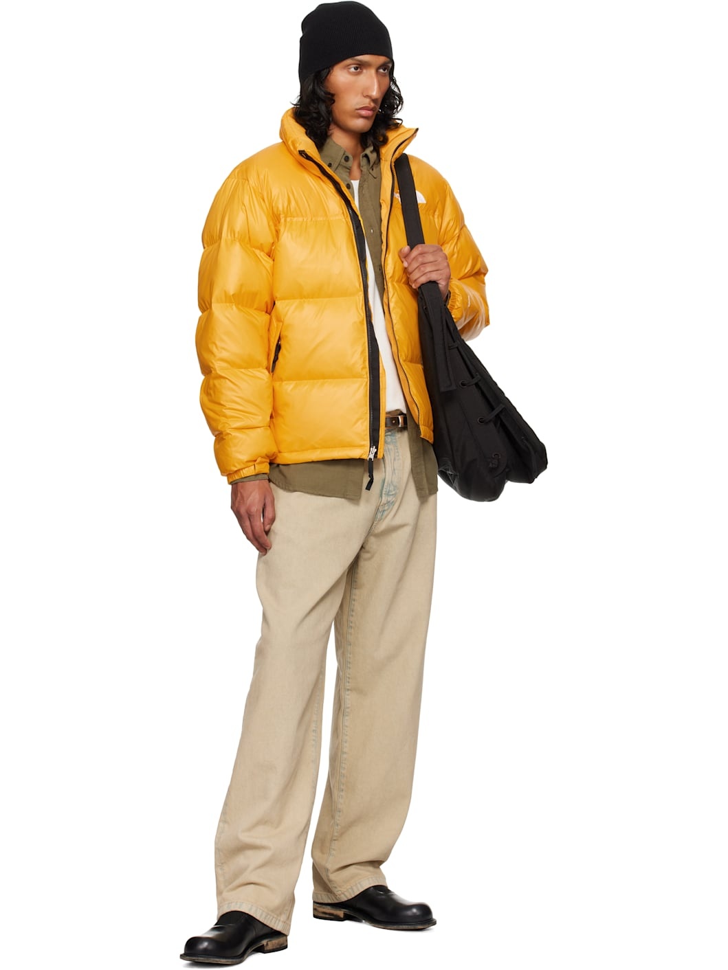 SSENSE Exclusive Orange 1996 Retro Nuptse Down Jacket - 5