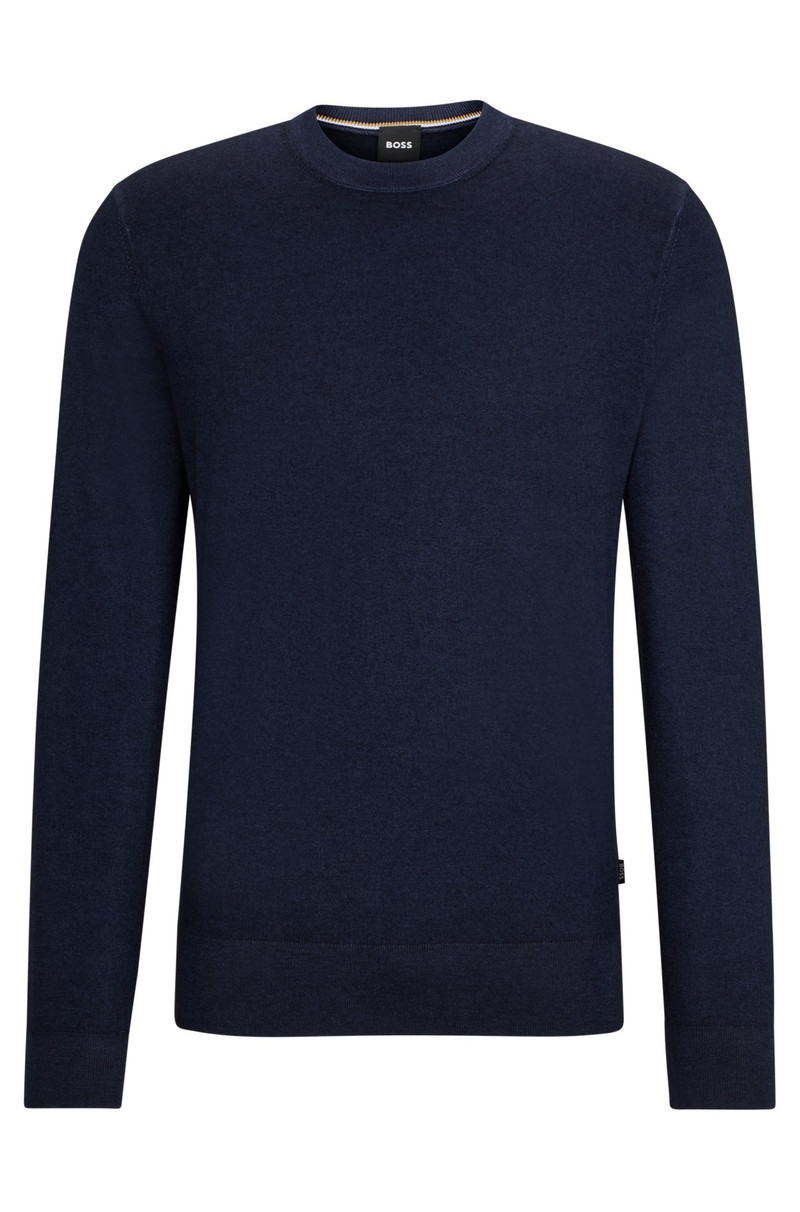 REGULAR-FIT SWEATER 에 100 % CASHMERE 와 RIBBED CUFFS - 1