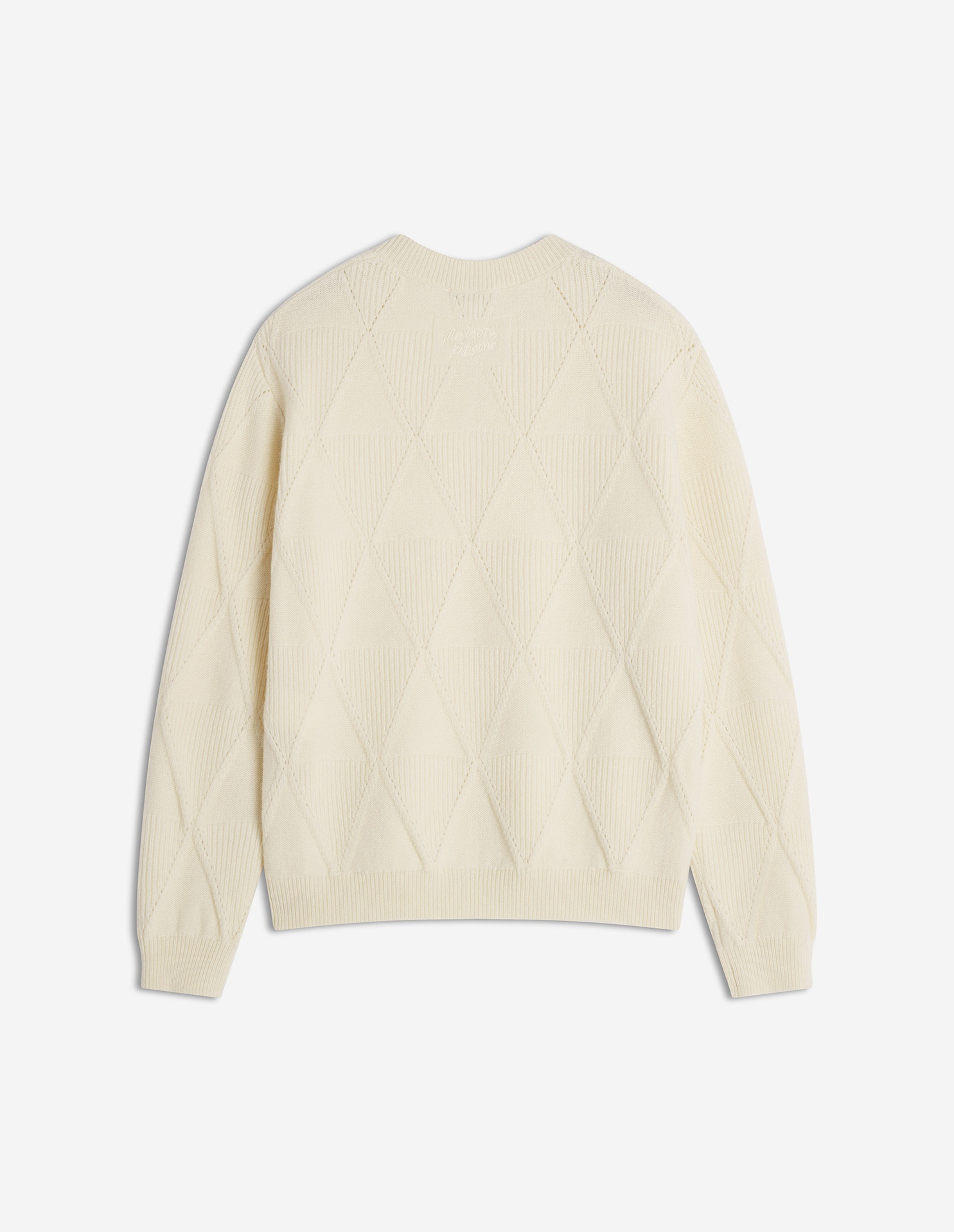 TEXTURED WOOL ARGYLE JUMPER - 7