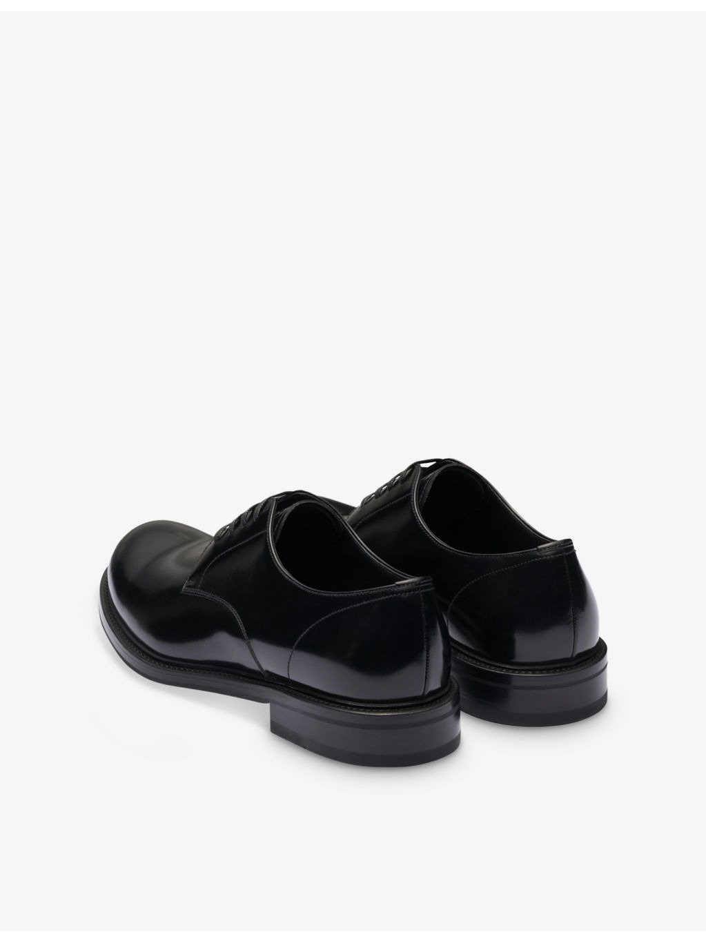 Brushed Leather Lace-Up Shoes - 4