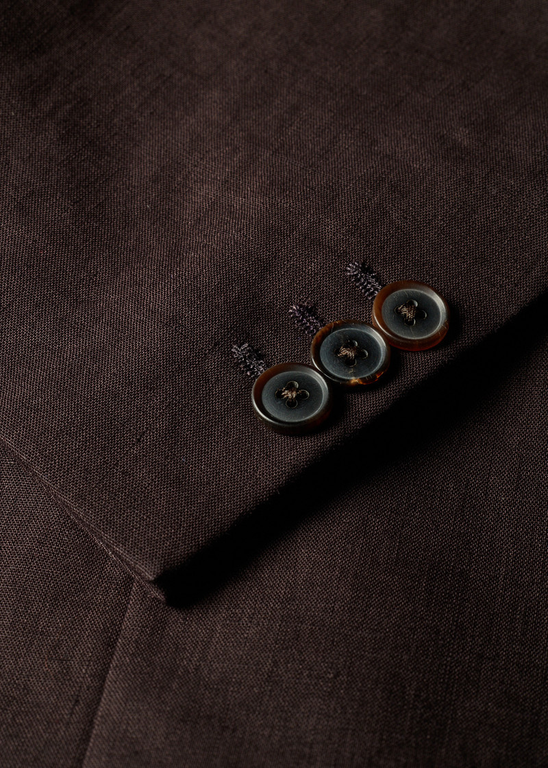 Aubergine Linen Suit 6