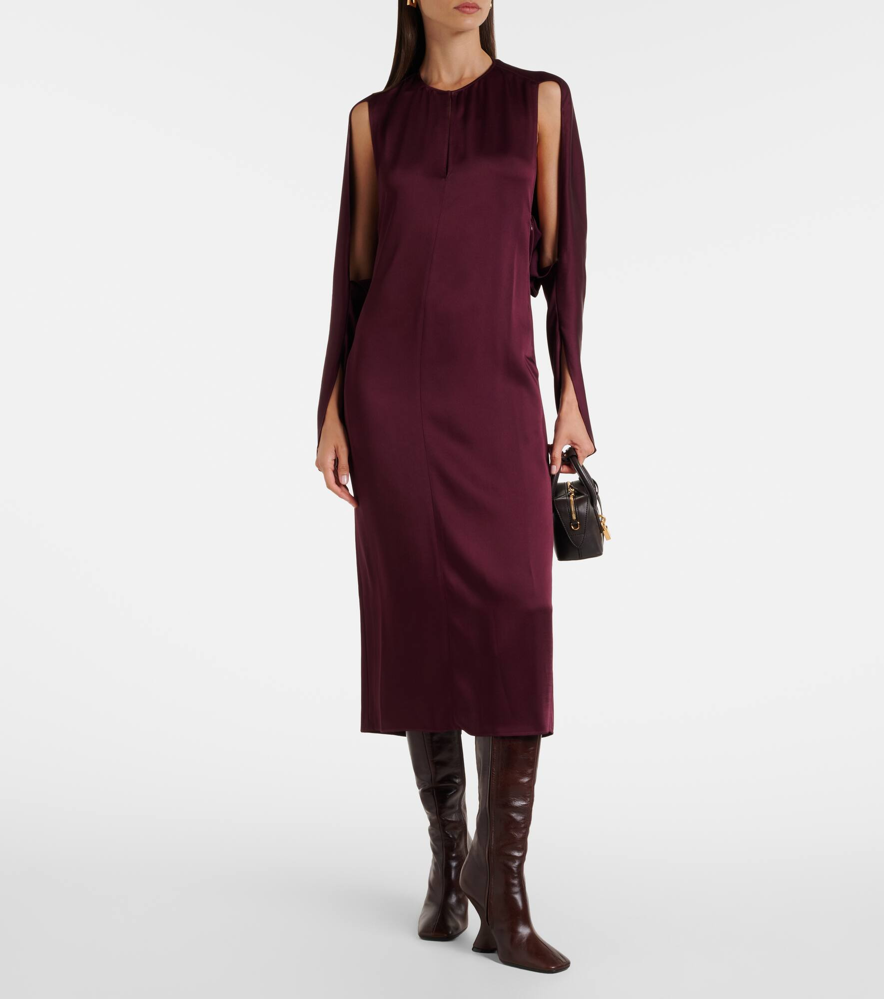 Cutout satin gown - 2