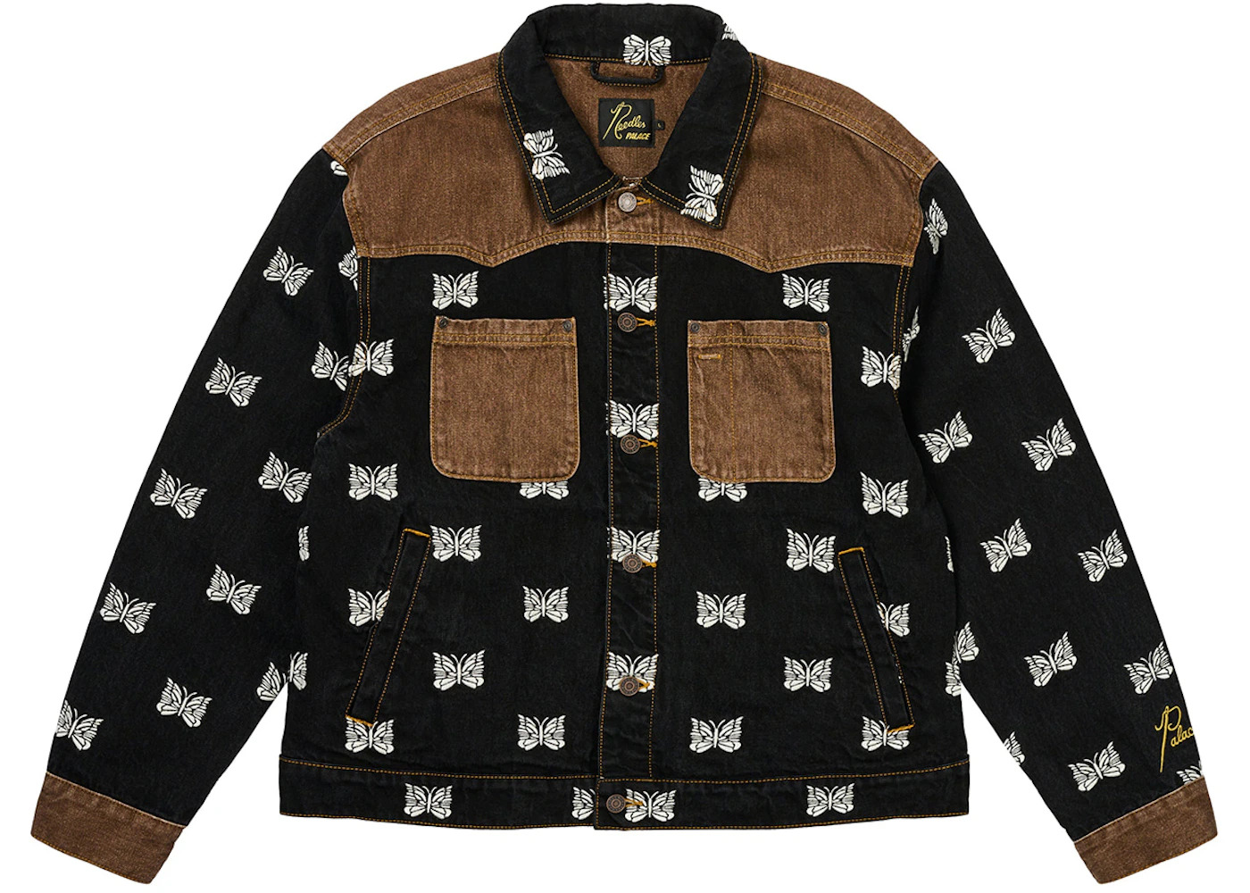 Palace x Needles Western Denim Jacket Black - 1