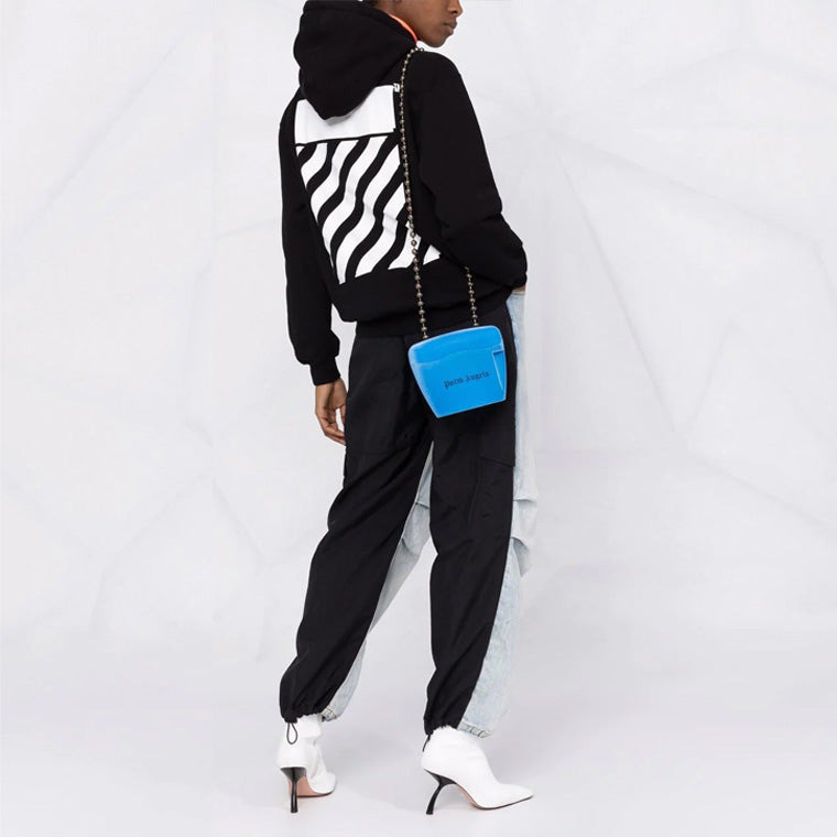 (WMNS) Off-White Diag Regular Hoodie 'Black White' OWBB032C99JER0011001 - 3