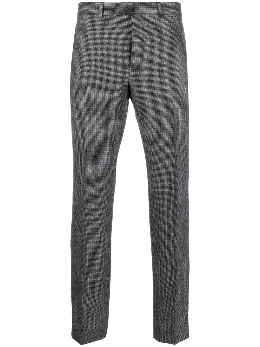 straight-leg houndstooth tailored trousers - 1