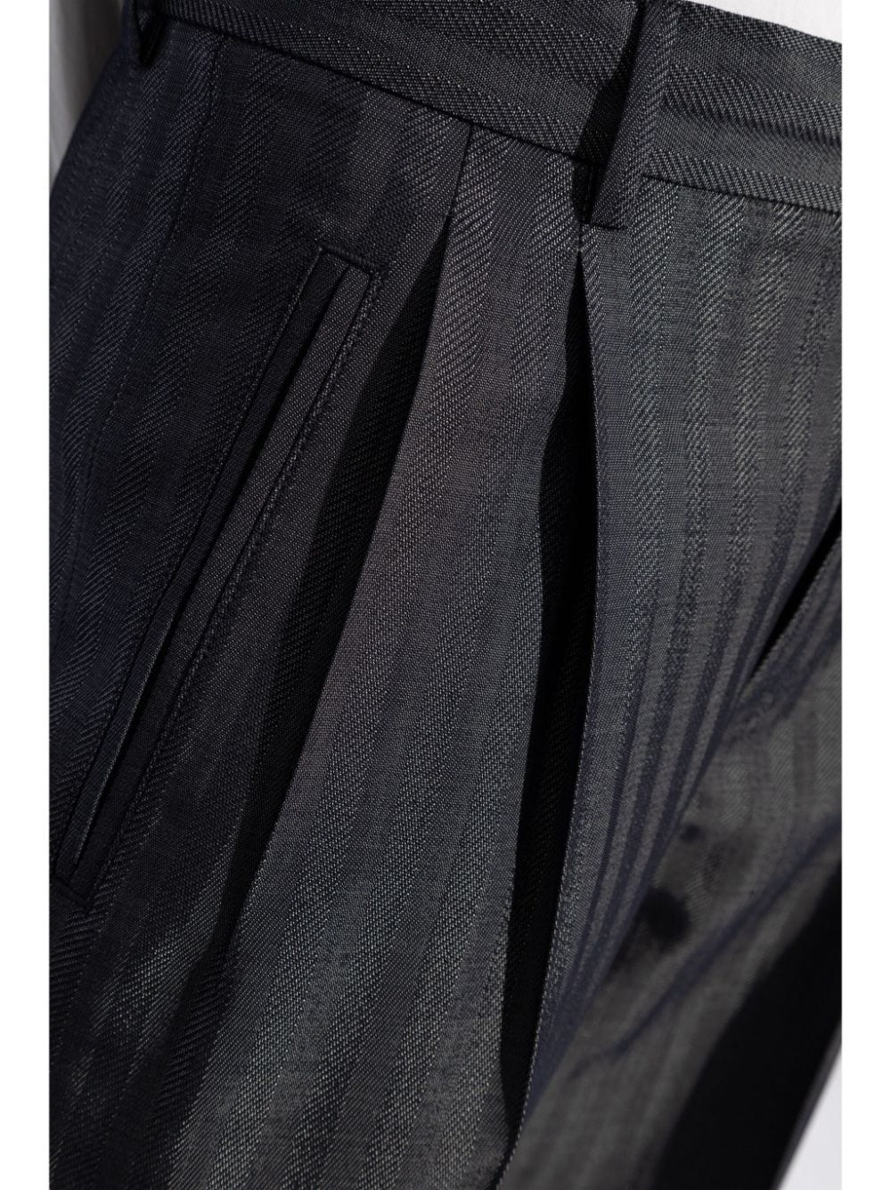 straight-leg tailored trousers - 5