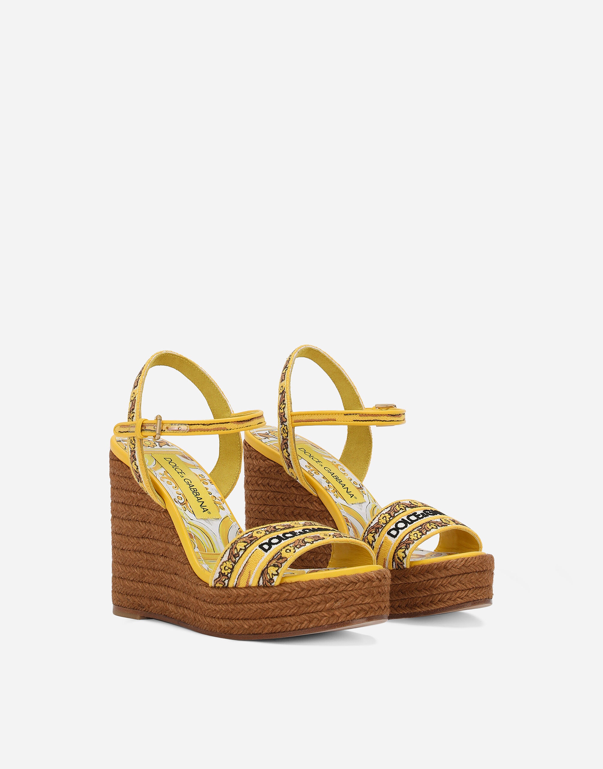 Wedge sandals with majolica embroidery - 2