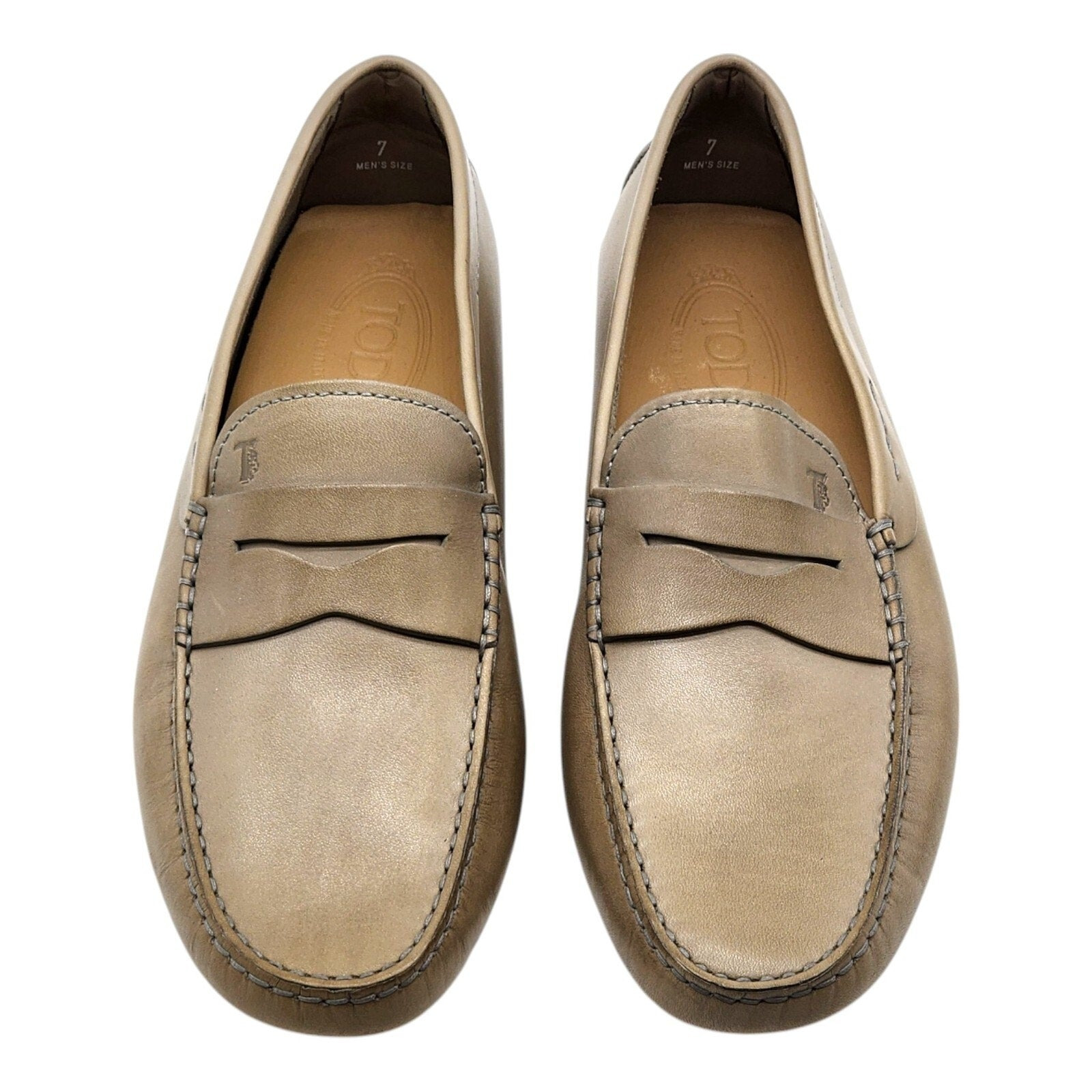 Tod's Driving Shoes City Gommino Men's Leather Loafers Brown US 8.5 UK 7 - 4
