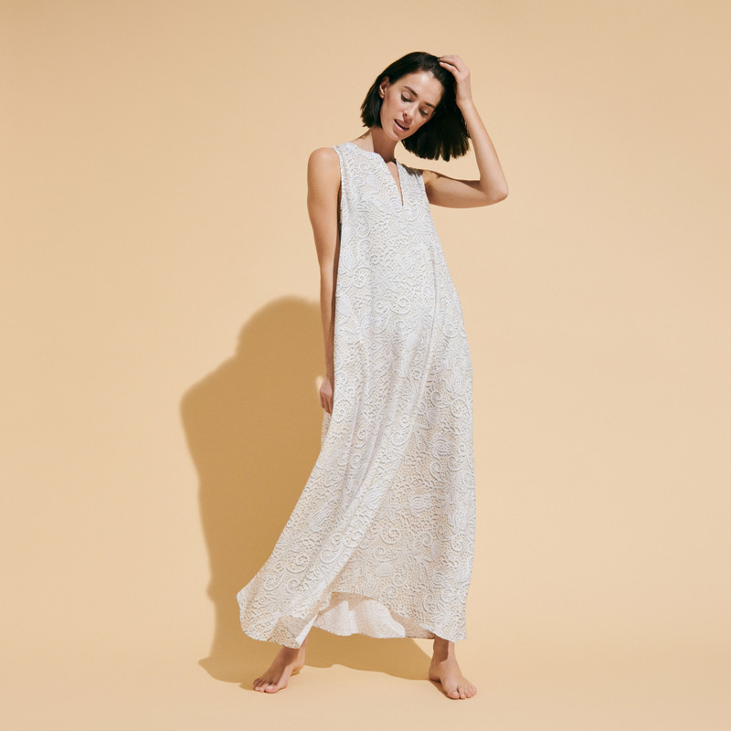 Vilebrequin Women Long Tencel Cover-Up Beach Dress Dentelles outlook