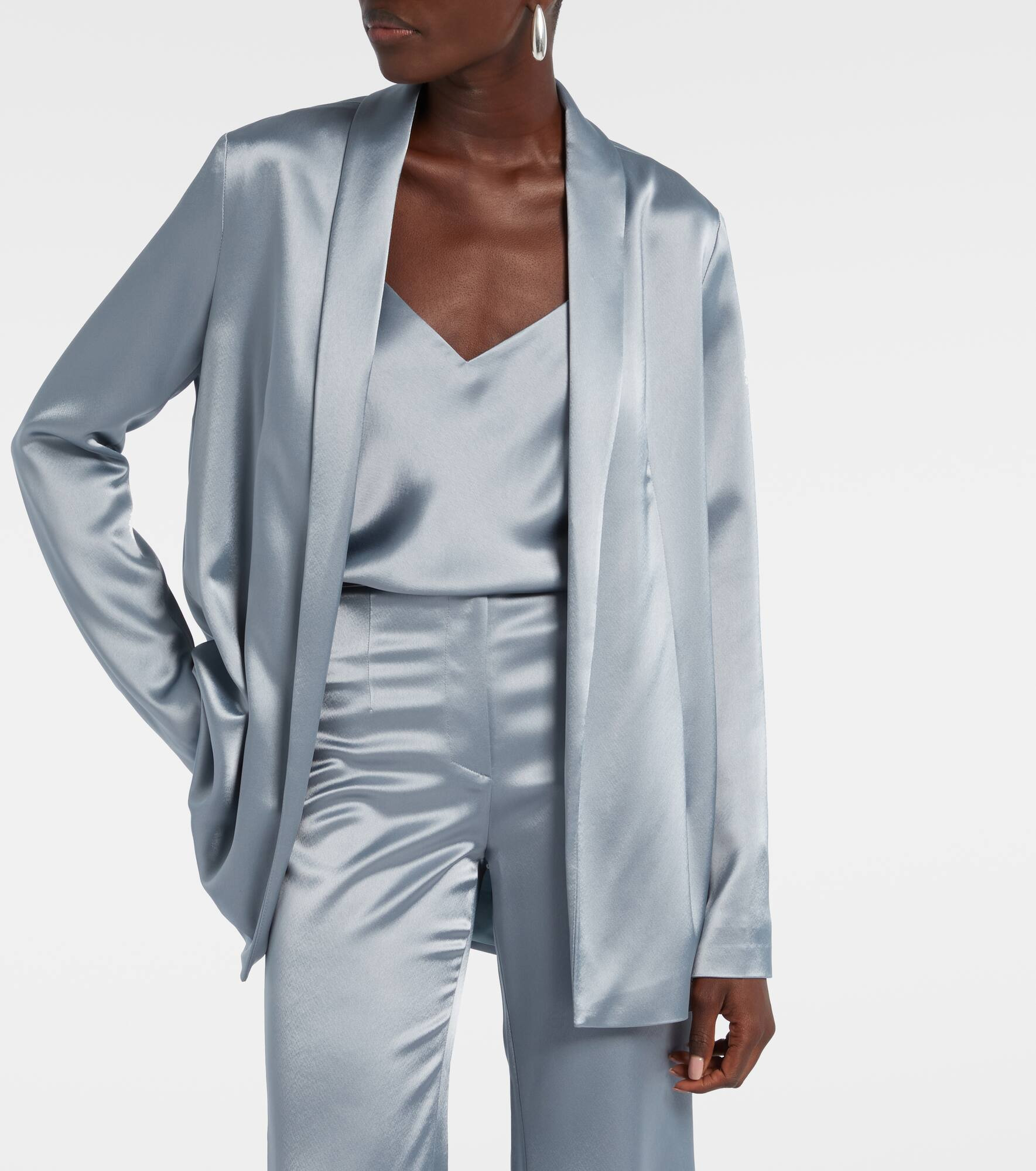 Julianne satin blazer - 6
