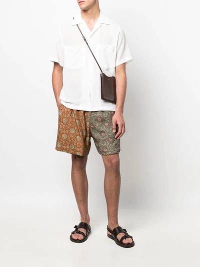 BUSCEMI two-tone paisley shorts outlook