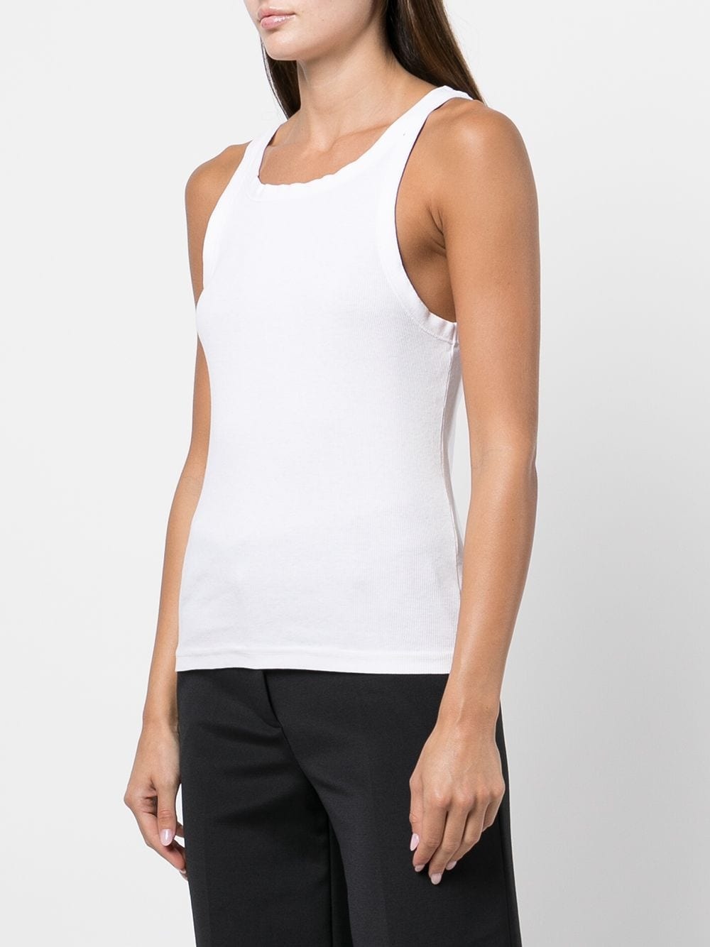 ribbed cotton vest top - 3