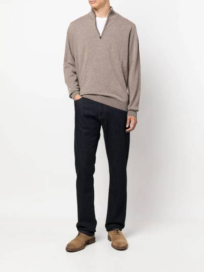 Canali mid-rise bootcut denim jeans outlook