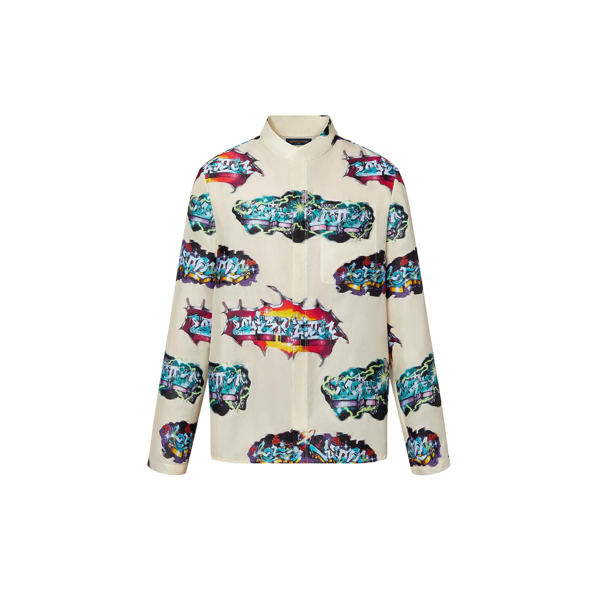LV Graffiti Pajama Long-Sleeved Shirt - 1