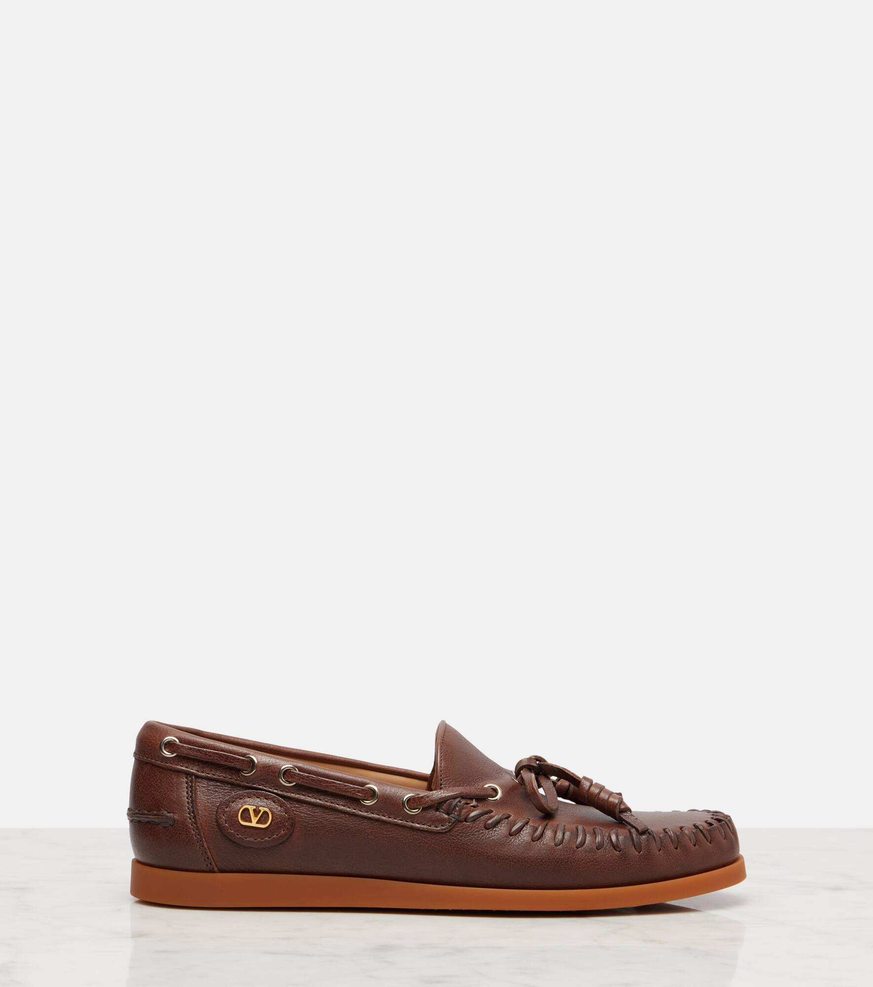 Palm Avenue leather boat shoes - 4