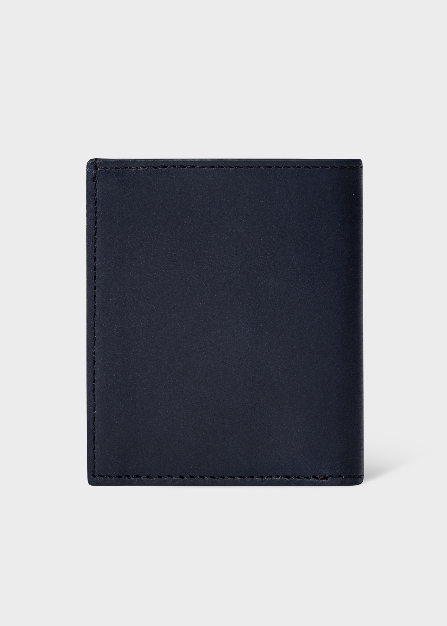 Dark Navy Leather Billfold And Coin Wallet 2