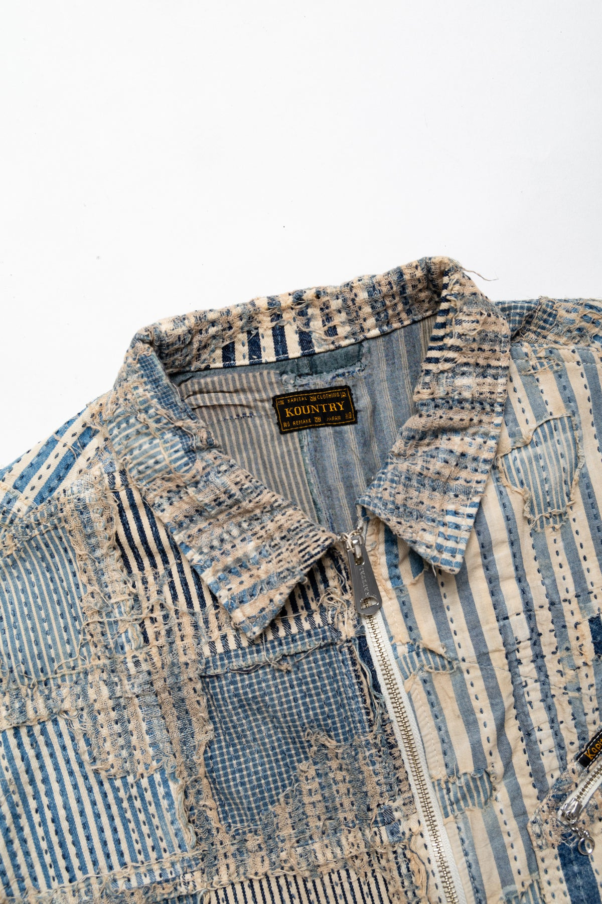 Kapital LIBERTY-BORO ZIP UP Blouson - Hickory | blueingreen 
