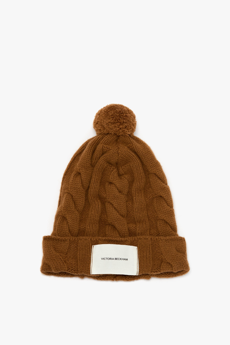 Beanie Hat In Camel 1