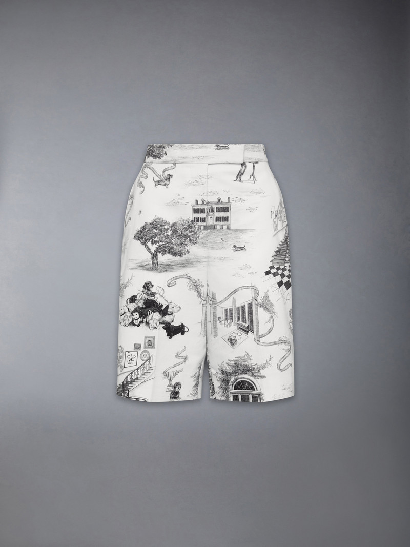 CANVAS HECTOR TOILE BERMUDA SHORTS 1