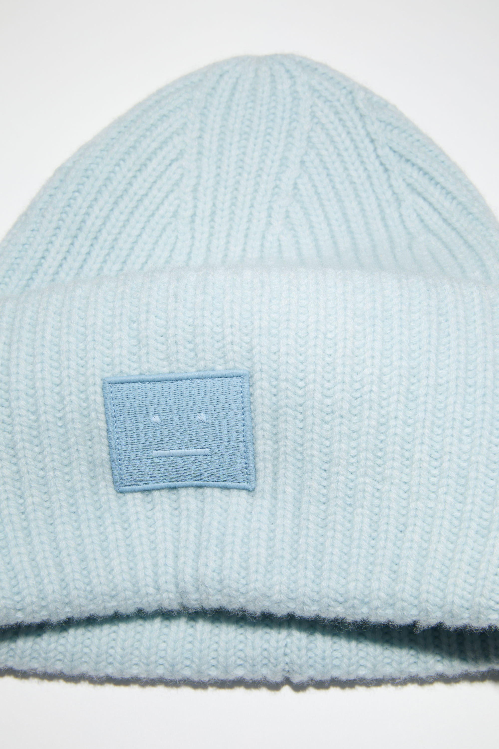 Large face logo beanie - Sky blue melange - 4