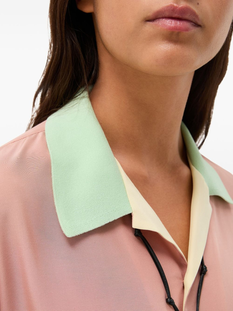 silk-poplin crop shirt 5