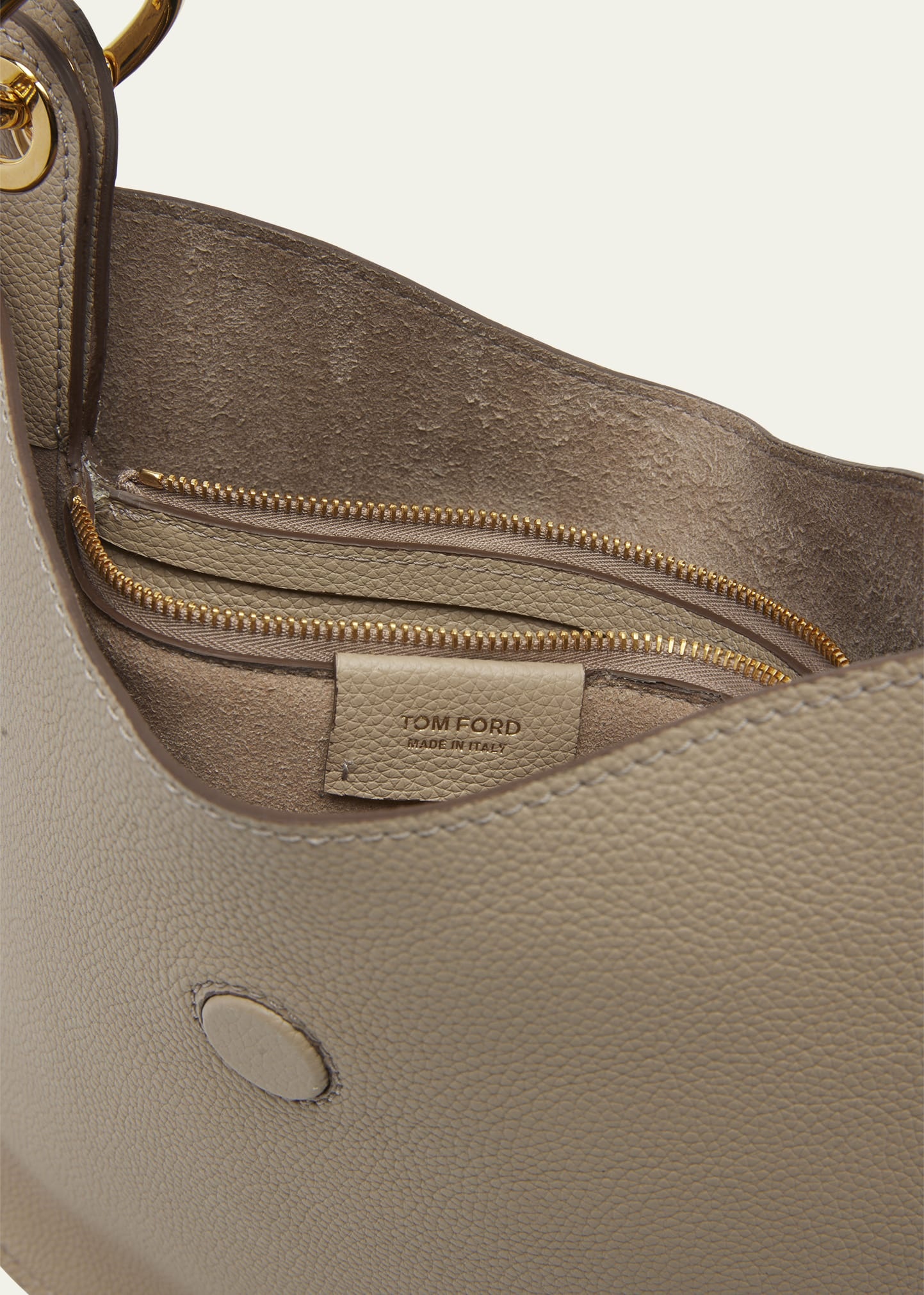 Tara Small Hobo Crossbody in Grained Leather - 4