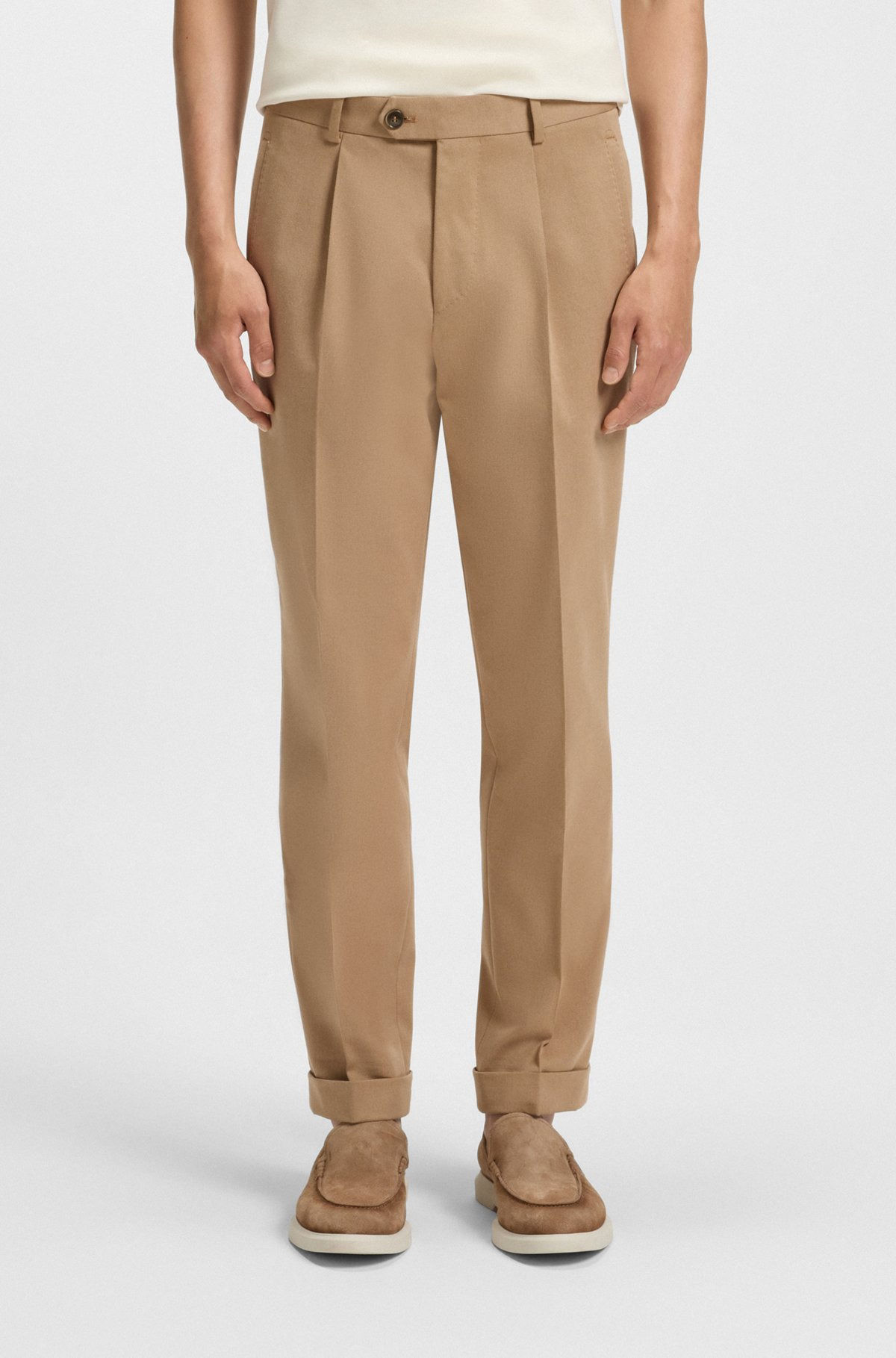 RELAXED-FIT PANTS IN TWILL - 2