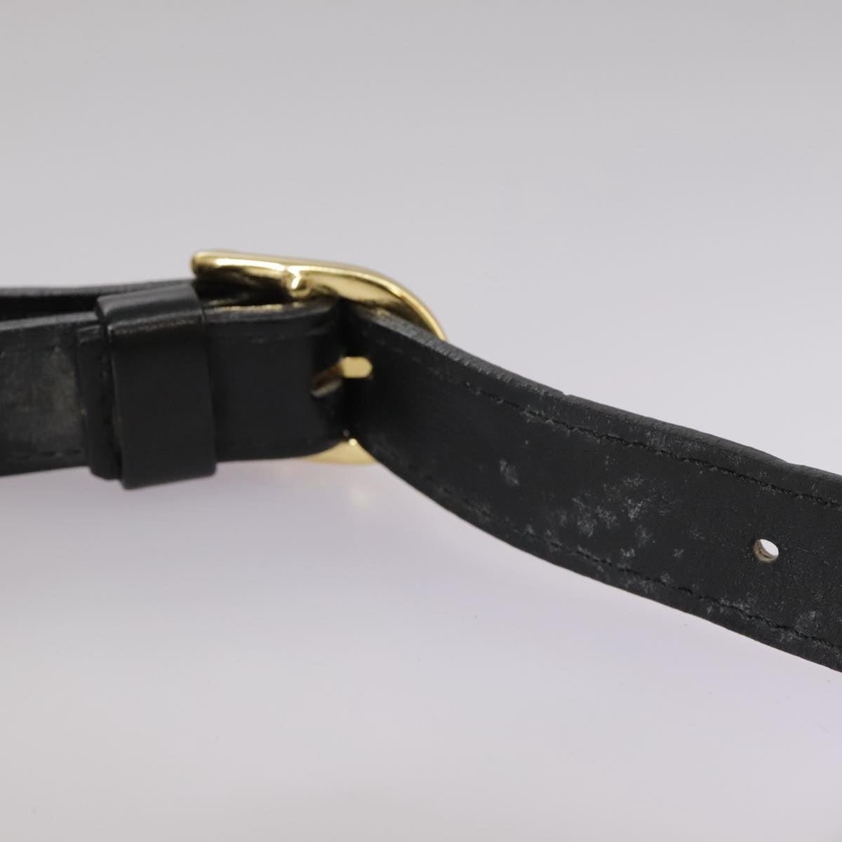 Burberry Shoulder Bag Leather Black Gold - 10