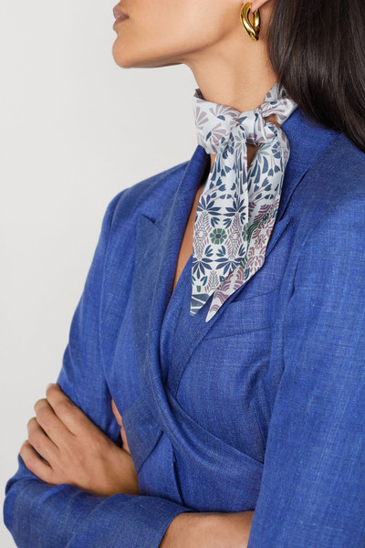 Loro Piana Floral-print silk-twill scarf outlook