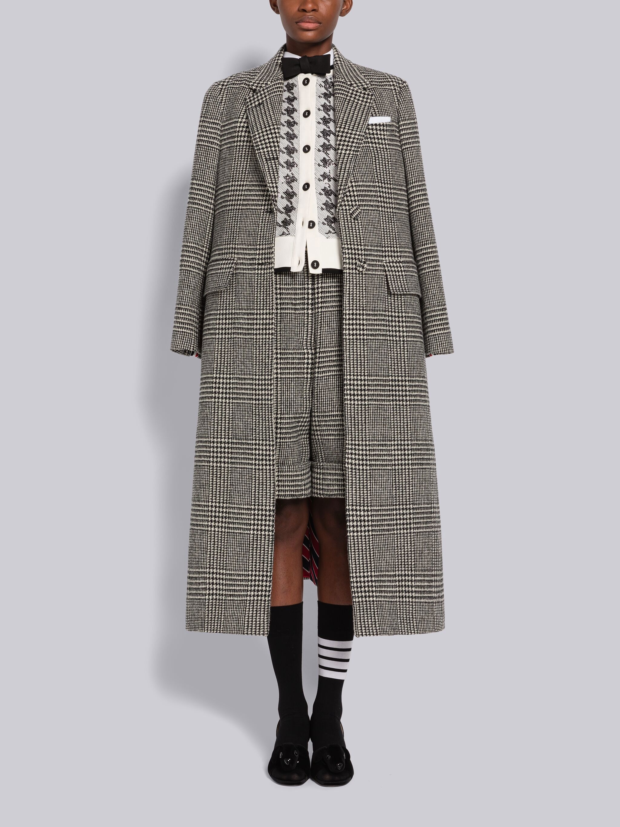 Prince Of Wales Back Tab Overcoat - 4