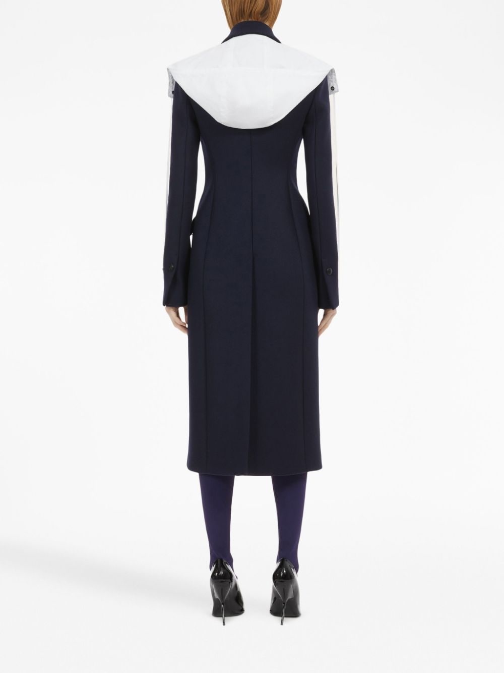double-breated wool coat - 4