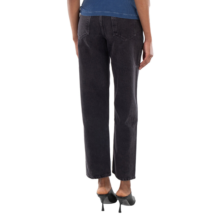 Agolde Ladies Shambles (Washed Black) Criss Cross Jeans - 5