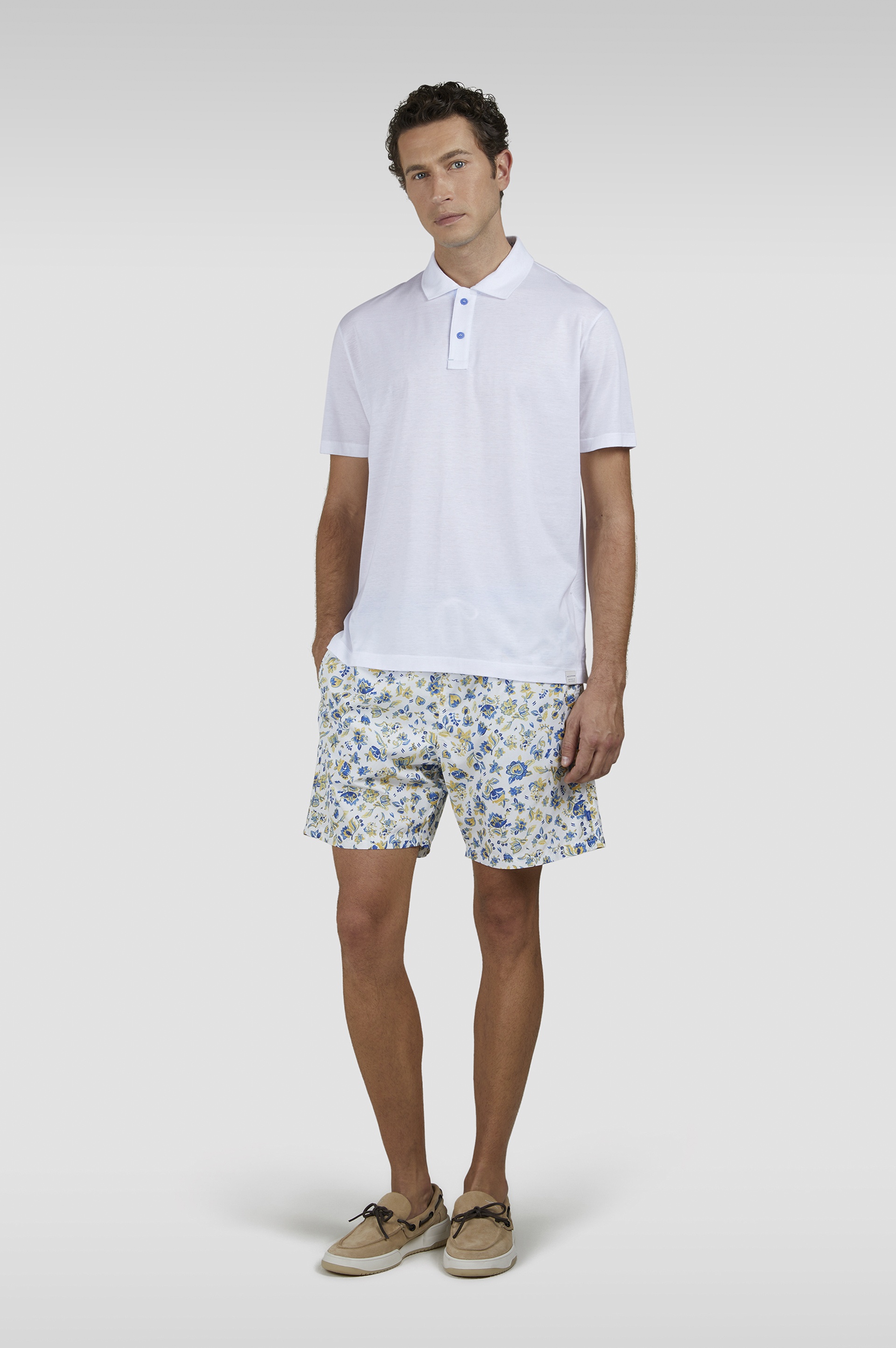 SWIM SHORTS WITH FLORAL PRINT - 2