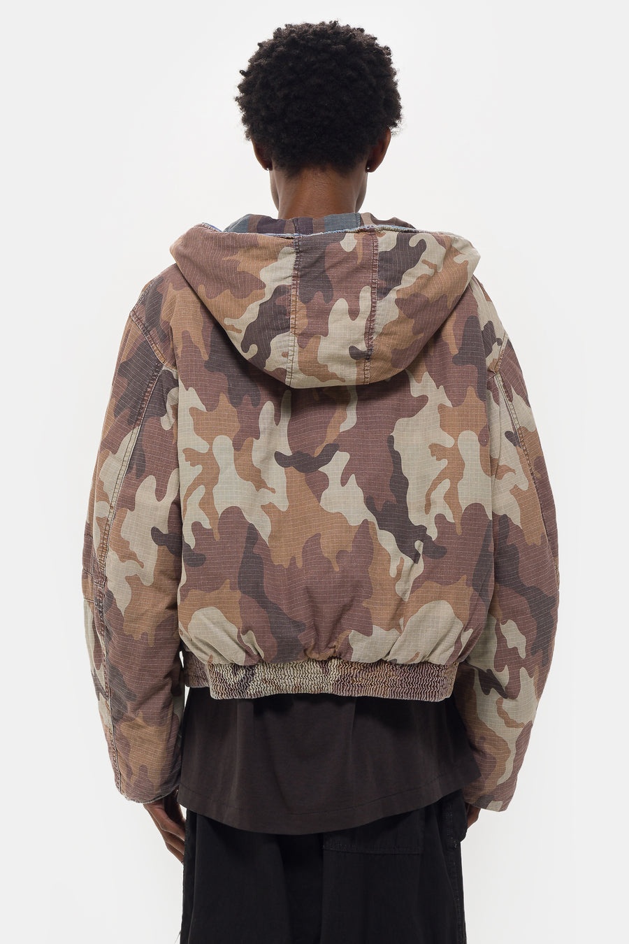 Reversible Bomber in Reno Camo Stone - 3