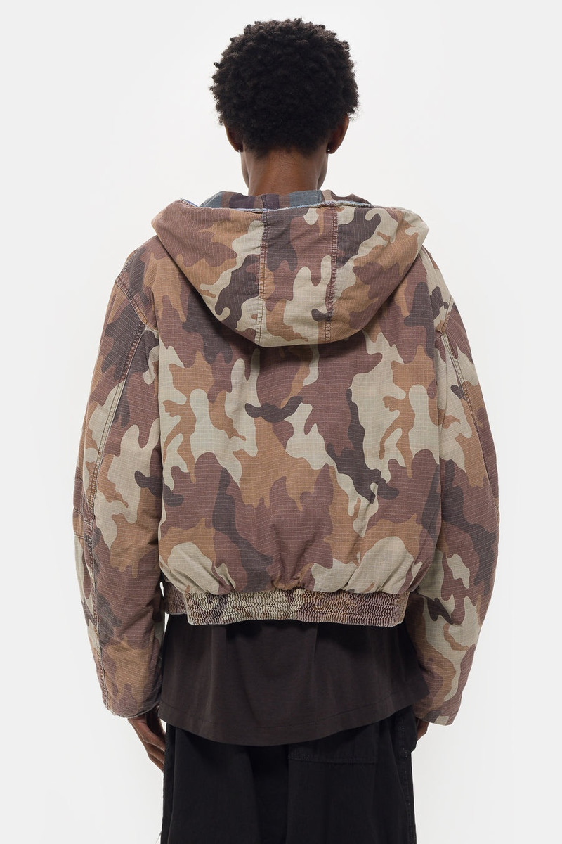Reversible Bomber in Reno Camo Stone 3