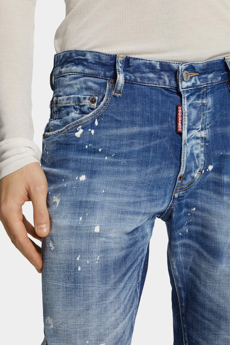 MEDIUM SPOTS WASH SKATER JEANS - 5