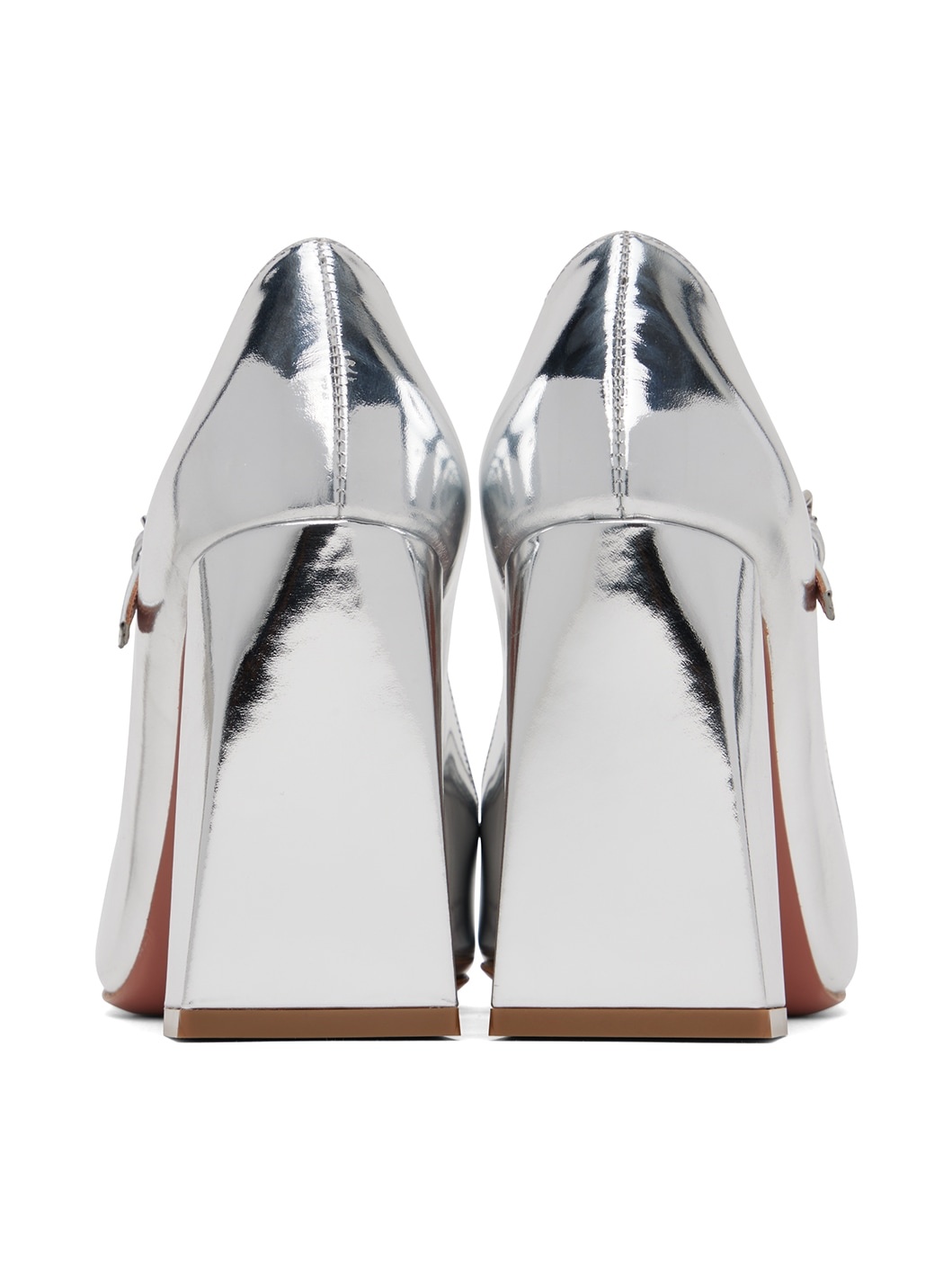 Silver Charlotte Mary Jane Heels - 2