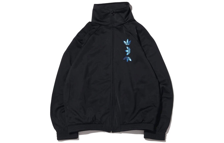 adidas originals Zeno Track Jacket Back Logo Printing Black FS7333 - 2