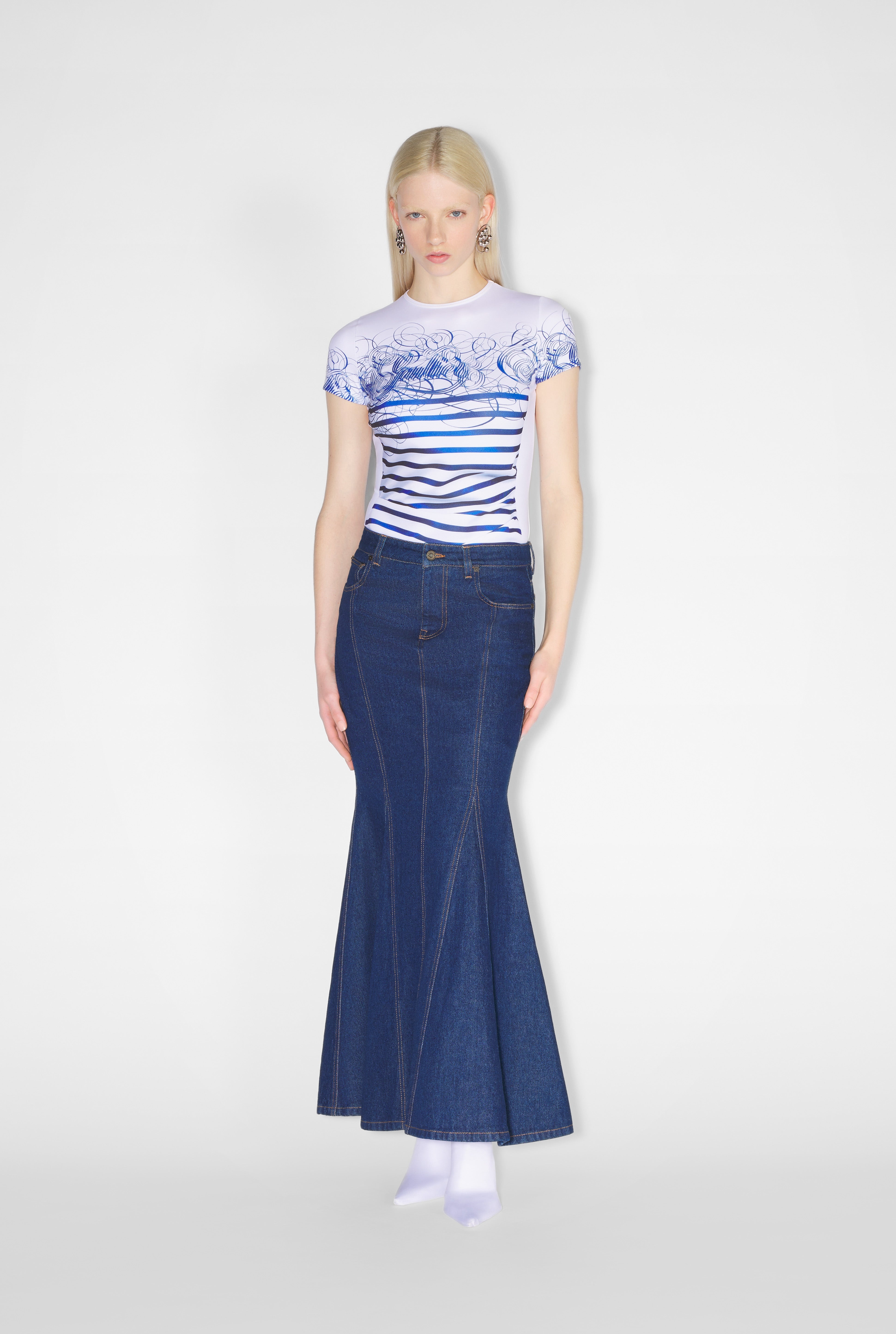 THE DENIM MERMAID SKIRT - 1