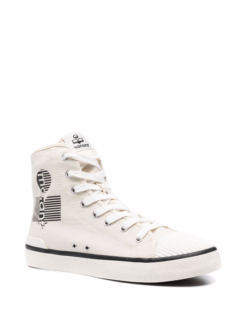 logo-print lace-up sneakers - 2