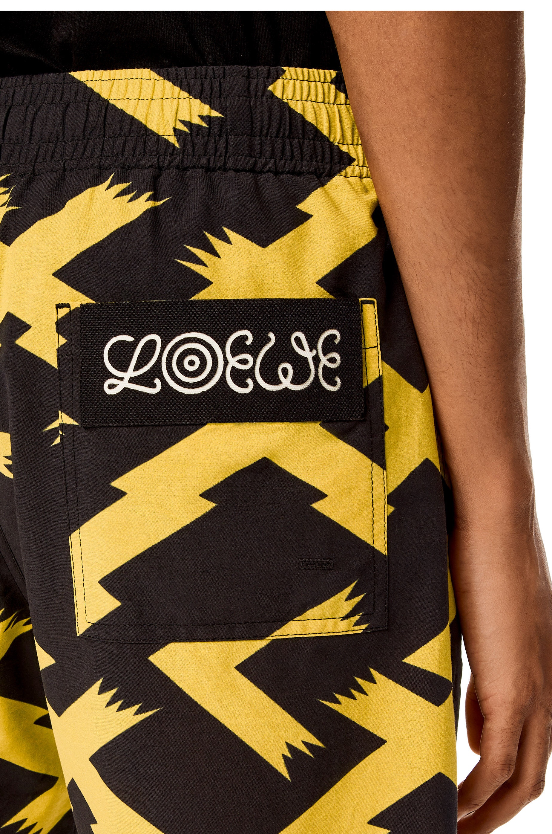 Allover print shorts in cotton - 5